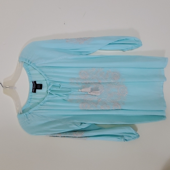 MIX NOUVEAU EMBROIDERED WOMEN'S BLOUSE - Picture 1 of 4